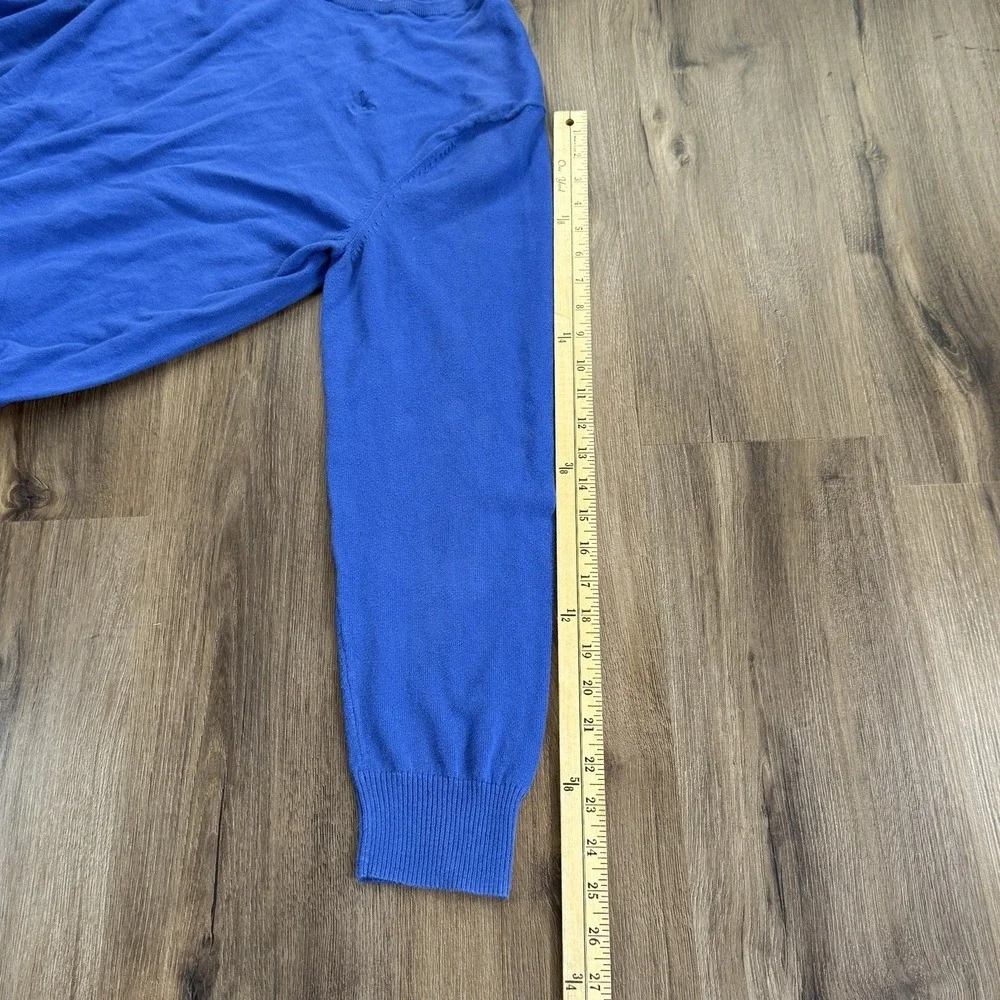 American Eagle Men's Athletic Fit V-Neck Sweater Blue XL Long Sleeve Pullover